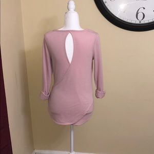 Gently used Long Sleeve Tee with Open Back